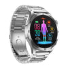 ET485 1.43 inch Color Screen Smart Watch Steel Strap, Support Bluetooth Call / ECG(Silver)
