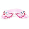 Cartoon Children Swimming Goggles Baby Waterproof Anti-fog High-definition Swimming Goggles(White Pink )