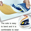 Recreational Sports Training Sneakers Tendon-Soled Antiskid Canvas Shoes, Size: 43/265(White Yellow)