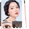 Kemelo Double-Headed Automatic Rotating Eyebrow Pencil Waterproof Sweat-Proof Non-Fading Thin Core Eyebrow Pencil(05 Temperament Soot)