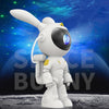 G001 Space Rabbit Starry Sky Projection Lamp Bedroom Laser Atmosphere Light(White)