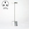 JB-TD003 I-Shaped Table Lamp Creative Decoration Retro Dining Room Bar Table Lamp, Specification: UK Plug(Silver)