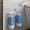 With 6pcs Lavender Scent Brush Heads Disposable Toilet Brush Dissolving Replacement Brush Toilet Cleaning Set