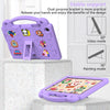 For Samsung Galaxy Tab A9+ X216B Handle Kickstand Children EVA Shockproof Tablet Case(Light Purple)