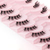10pairs /Box Half False Eyelashes With Transparent Stems Natura Extension Lashes Y1009