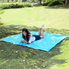 Waterproof Oxford Cloth 420D Oxford Material Camping Picnic Beach Tent Roof Tarp (Size: 215x215cm)(Blue)