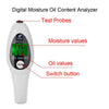 Mini Portable LCD Digital Moisture Skin Care Tester Moisture Oil Content Analyzer(White)