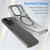 For iPhone 12 Pro Max MagSafe Frosted Translucent TPU + PC Full Coverage Phone Case(Black)