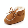 D2245 Winter Warm Baby Cotton Boots Plus Velvet Thickened Baby Walking Shoes, Size: 12cm(Khaki)