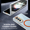 For Samsung Galaxy Z Fold3 5G lce Folding Series MagSafe Integrated Clear PC Phone Case(Orange)