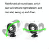 F102 Vehicle Dashboard Multi-function USB Colorful Lights Fan(Silver)