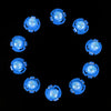 10 PCS 2W T4.2 Wedge Instrument Panel LED Light Dashboard Indicator Lamp Bulb(Ice Blue Light)