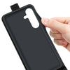For Samsung Galaxy S25 5G R64 Texture Vertical Flip Leather Phone Case(Black)