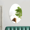15cm x 10cm Oval Acrylic Mirror Stereo Wall Stickers Home Decoration Soft Mirror(Silver)