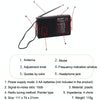 BAIJIALI BJL228 Retro Portable Two Band FM AM Radio Built-in Speaker(Black)