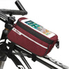 B-Soul YA249 Mountain Bike Front Beam Bag Bicycle Bag Riding Equipment Saddle Bag Upper Pipe Package(Red)
