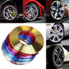 W12 8m/roll Car Universal Reflective Wheel Electroplating Decorative Strip(Blue)