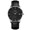 SKMEI 1801 Men Casual Calendar Quartz Watch(Silver Black)