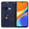 For Xiaomi Redmi 9C Frosted Business Magnetic Horizontal Flip PU Leather Case with Holder & Card Slot & Lanyard(Black)