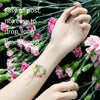 50 PCS Literary Small Fresh Flower Tattoo Sticker Rose Waterproof Lasting Arm Sticker(Q-022)