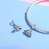 S925 Silver Inlaid Blue Gem Bird Bracelet Accessories