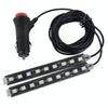 2 in 1 4.5W 18 SMD-5050-LEDs RGB Car Interior Floor Decoration Atmosphere Neon Light Lamp, DC 12V(White Light)