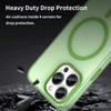 For iPhone 15 Pro Max MagSafe Frosted Translucent TPU + PC Full Coverage Phone Case(Green)