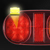 2 PCS 12-24V 14LED Car Oval Tail Light Side Lamp