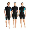 DIVE & SAIL 1.5mm Warm One-Piece Short Sleeve Wetsuit Outdoor Surfing Coldproof Snorkeling Suit, Size: L(Female Purple)
