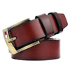 Dandali L8038 Men Casual Retro Pin Buckle Leather Belt Waistband, Length: 115cm (Coffee)