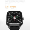 D8 Pro 2.01 inch 2 in 1 Bluetooth Earphone Silicone Strap Smart Watch, Support NFC with Cover(Space Grey)