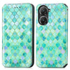 For Asus Zenfone 9 CaseNeo Colorful Magnetic Leather Phone Case(Emerald)