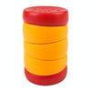 Stress Relief Cube EDC Push Cards Fingertip Spinning Office Stress Relief Twister Novelty Toy(Red Yellow)