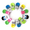 Dog Socks Anti-Slip Knitted Duckling Design Medium 4 Pack