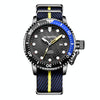 OCHSTIN 7003B Multifunctional Quartz Waterproof Luminous Men Watch(Black Blue)