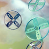 Children Discs Flying Toy Throwing Catapult Disk Dragonfly Outdoor Sports Interactive Toy(Blue)