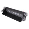 8W 800LM 8-LED Red Light 3-Modes Adjustable Angle Car Strobe Flash Dash Emergency Light Warning Lamp with Suckers, DC 12V