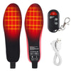 Rechargeable Electric Heating Insole Wireless Remote Control Smart Thermal Insole,Size:Medium(34-40 Size)