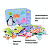 DUOQU Children Early Education Picture Puzzle Toy Box Set(Transportation)