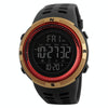 SKMEI 1251 Men Fashionable Outdoor 50m Waterproof Sports Watch Digital Watch with PU Watchband(Gold)