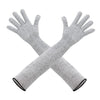 1pair Extended Anti-Cut Sleeve Gloves HPPE Anti-Scratch Arm Guard Anti-Bite Labour Gloves, Length: 50cm Gray