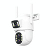 ESCAM QF500 5MP Dual Lens WiFi Security Camera 10X Zoom