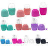 2pcs L-03-01 Face Ice Apparatus Massage Ice Roller Beauty Makeup Silicone Face Ice Tray(Charm Purple With Hole)