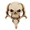 Universal Vehicle Car Creative Skull Double Heads Shaped Shifter Cover Manual Automatic Gear Shift Knob (Beige)