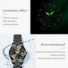 OLEVS 9931 Women Butterfly Buckle Luminous Waterproof Quartz Watch(Black)