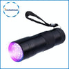 5 PCS 9 LEDs 395NM Mini UV Flashlight Fluorescent Agent Detection Pen Security Light