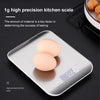 Stainless Steel Small Food Electronic Scale Kitchen Portable Baking Electronic Scale, Colour: 5kg/1g (Rechargeable White)