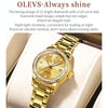 OLEVS 7003 Women Multifunctional Waterproof Mechanical Watch(Gold)