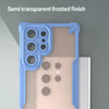 For Samsung Galaxy S23 Ultra 5G Armor Glaze PC Hybrid TPU Phone Case(Blue)