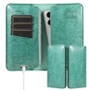 PU Flip Double Phone Card Slot Case, Size:17 x 9.5cm(Green)